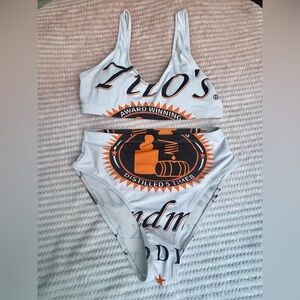 🍸 Tito’s Vodka Graphic High-Waisted Bikini Set